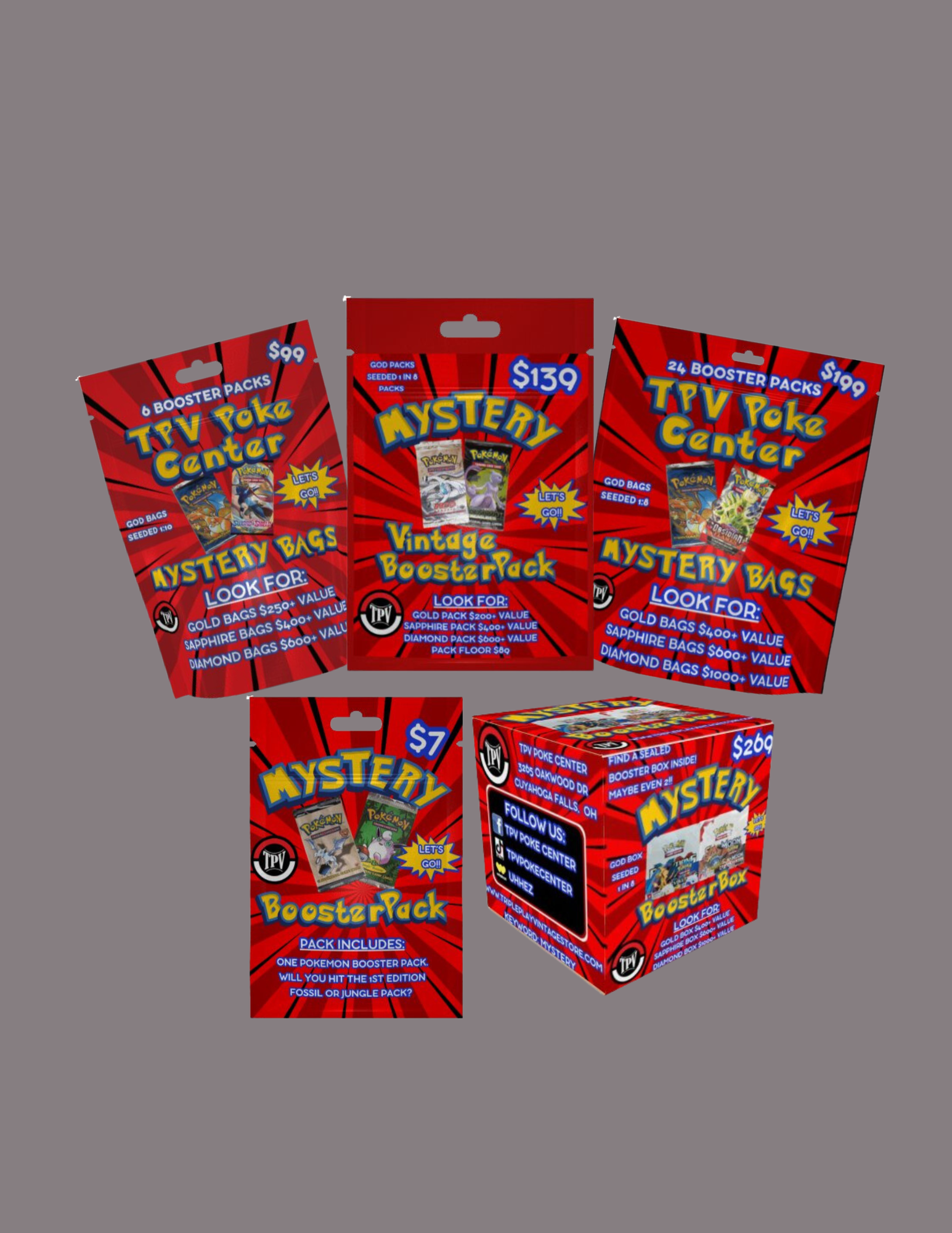 Mystery Products – TPV POKE CENTER