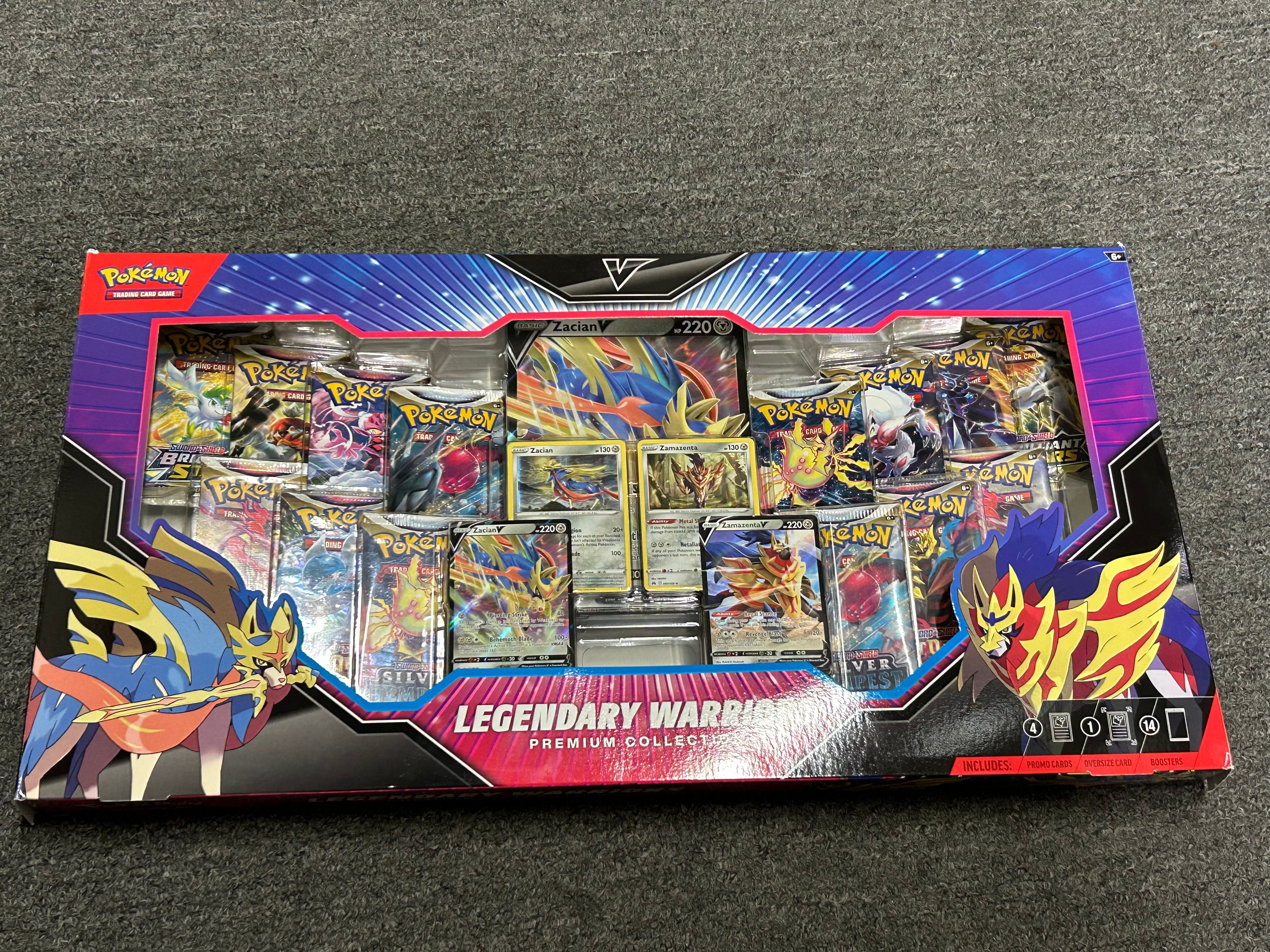 LEGENDARY WARRIORS PREMIUM COLLECTION. 14 PACKS – TPV POKE CENTER
