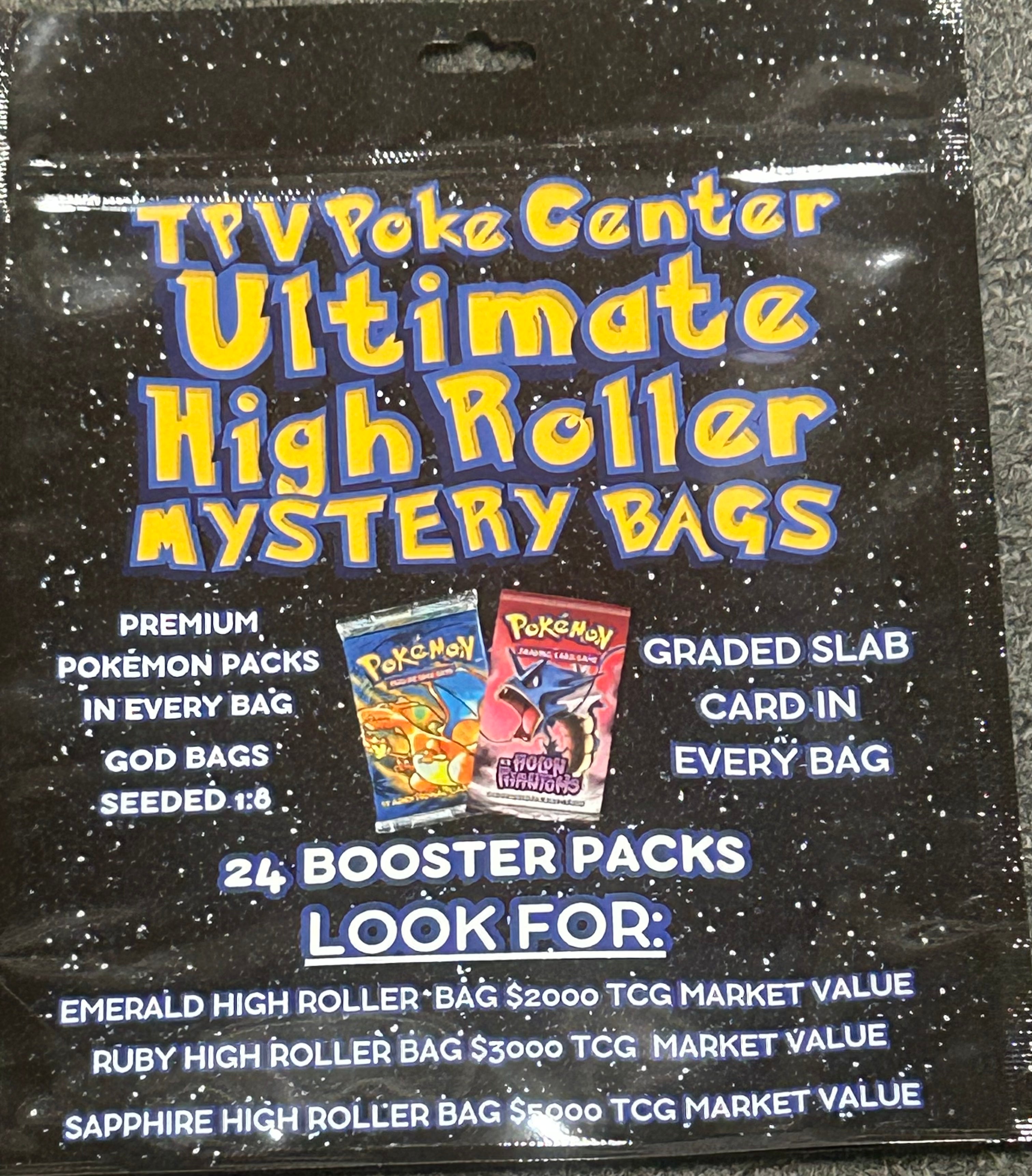 pokemon booster mystery box TPV POKE CENTER ULTIMATE HIGH ROLLER BAG CASE (8 BAGS) . 24 PA Style:Passport Sleeves-4P Special Pack Series Single Cards but are not limited POKÉMON CARD GAME S8
