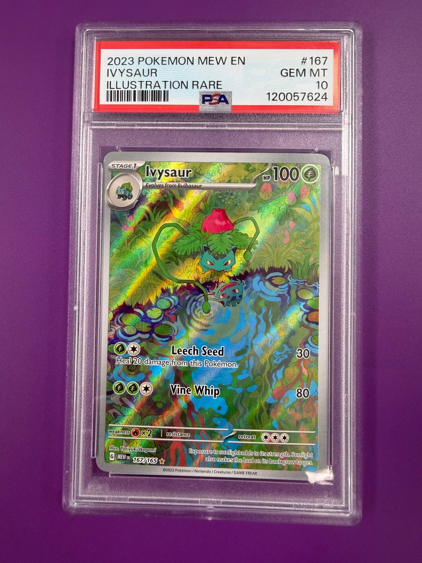 2023 IVYSAUR #167 151 PSA 10 PK1302