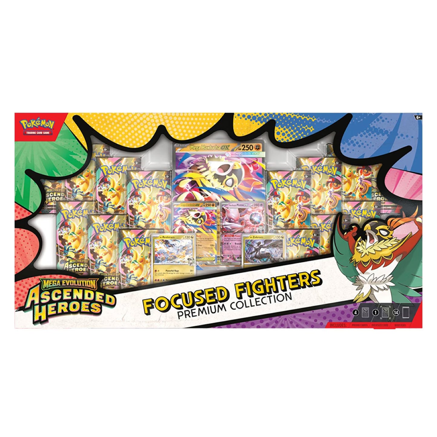 FOCUSED FIGHTERS ASCENDED HEROES SEALED COLLECTION BOX (14 PACKS)