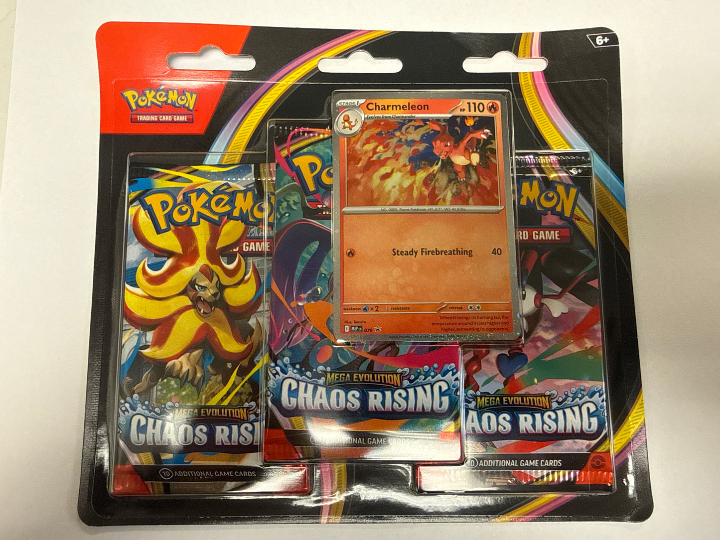 POKEMON CHAOS RISING 3-PACK BLISTER *LIMIT 2*