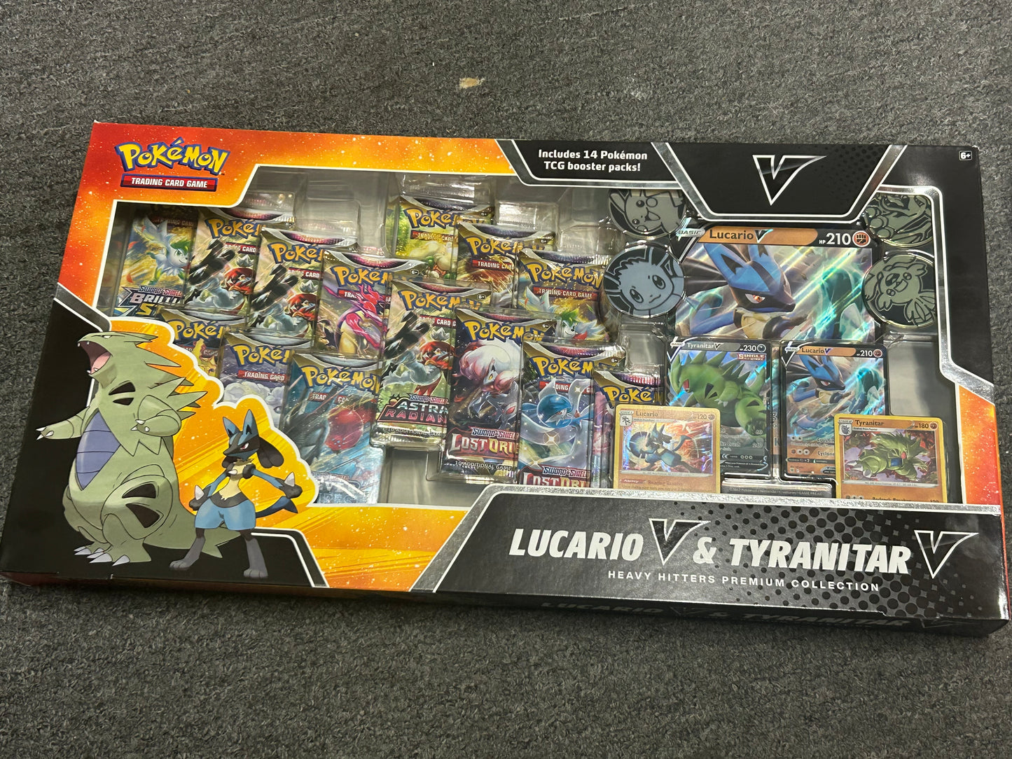 HEAVY HITTERS LUCARIO/TYRANITAR COLLECTION BOX