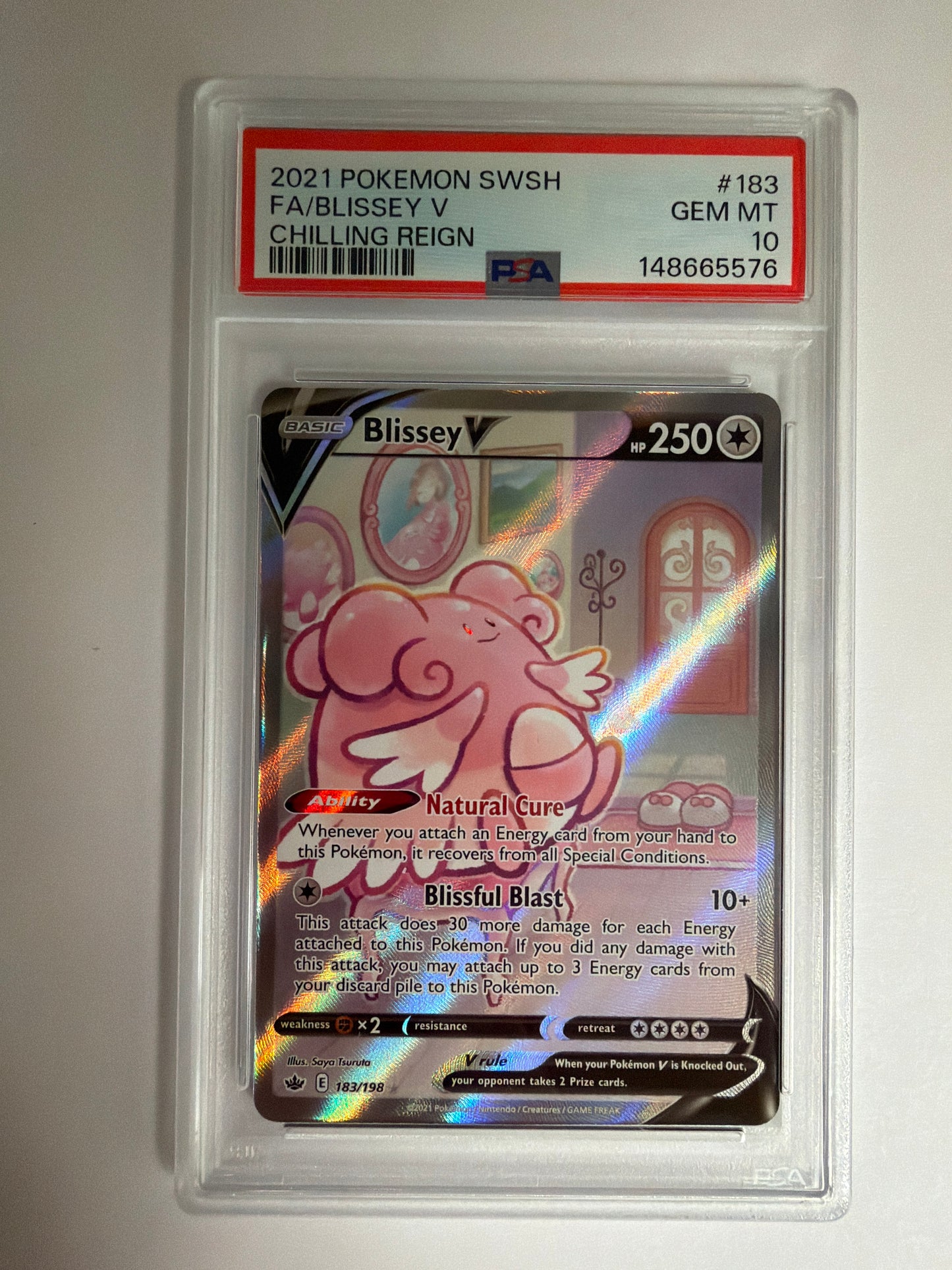 2021 BLISSEY #183 CHILLING REIGN PSA 10 PK1219