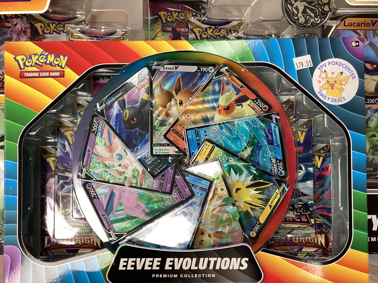 EEVEE EVOLUTIONS TCG BOX. DEALS