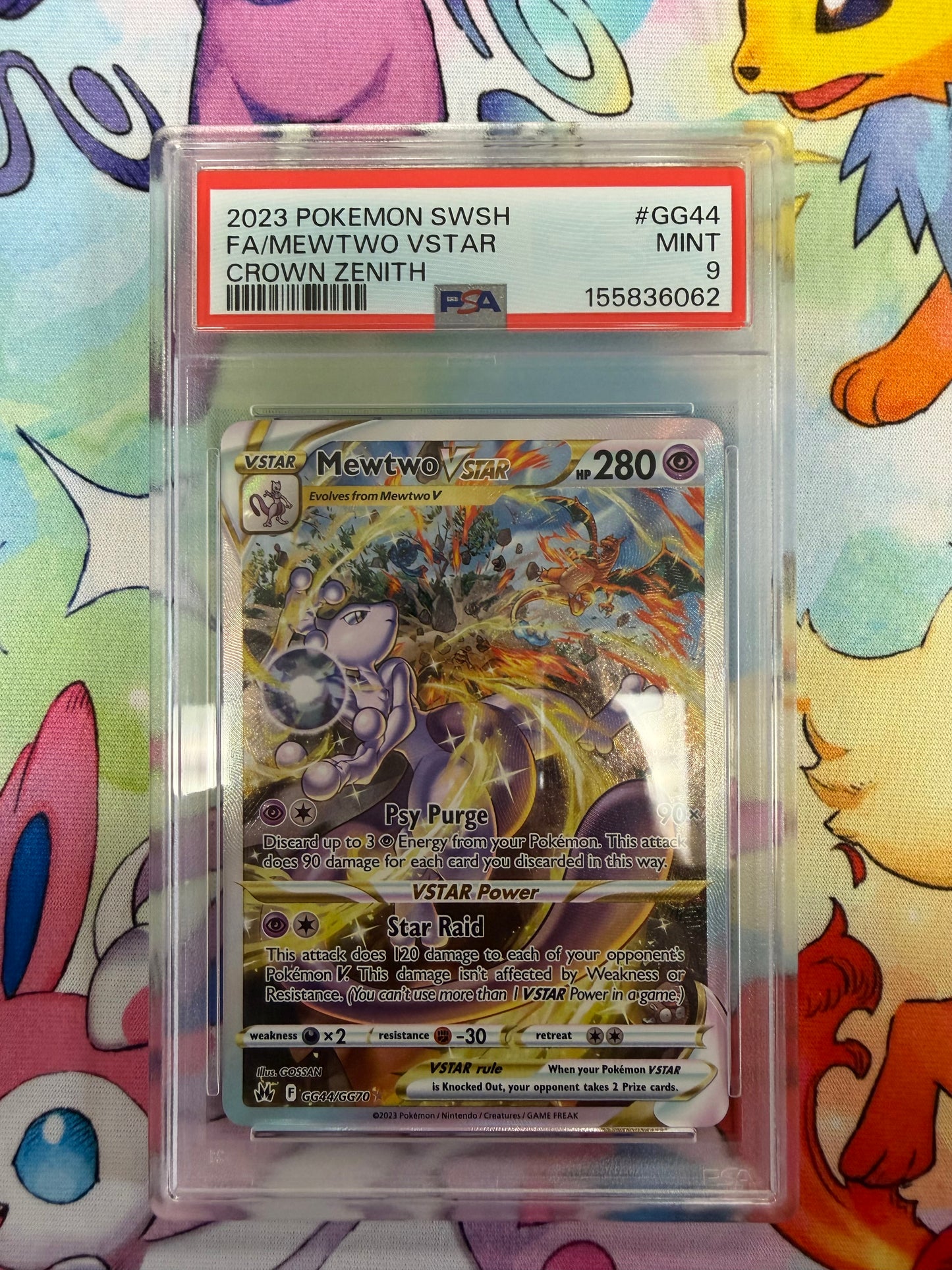 2023 CROWN ZENITH MEWTWO VSTAR #GG34 PSA 9 PK1240