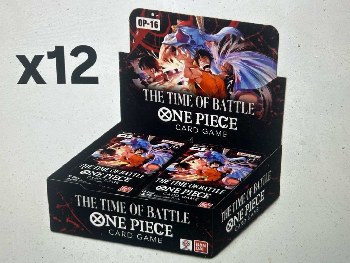 (LOT OF 10) ONE PIECE OP-16 SEALED BOOSTER BOX CASES (12 BOX/CASE). 120 TTL BOXES. PRESALE JUNE