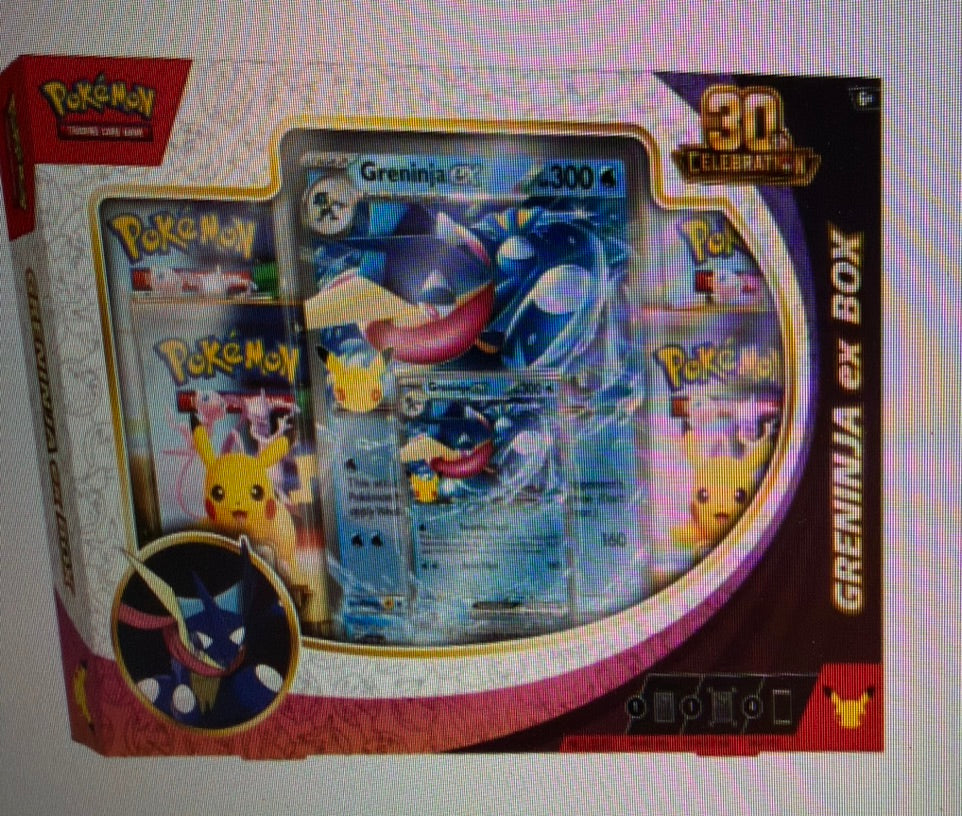 CELEBRATIONS 30TH ANNIVERSARY EX GRENINJA/SYLVEON BOX. 9/16
