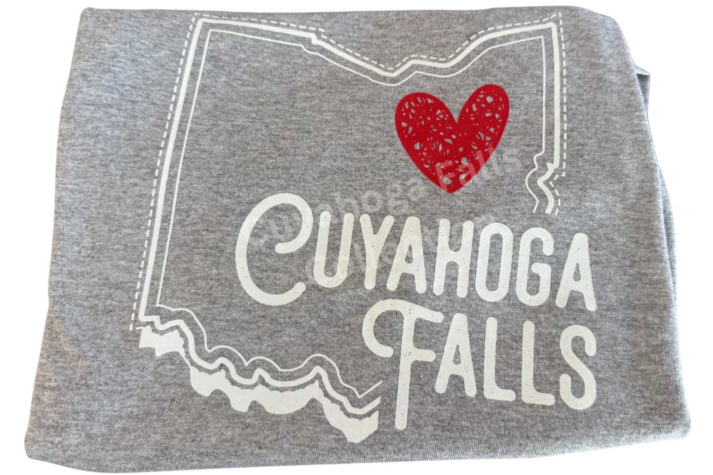 CUYAHOGA FALLS HEART T-SHIRT