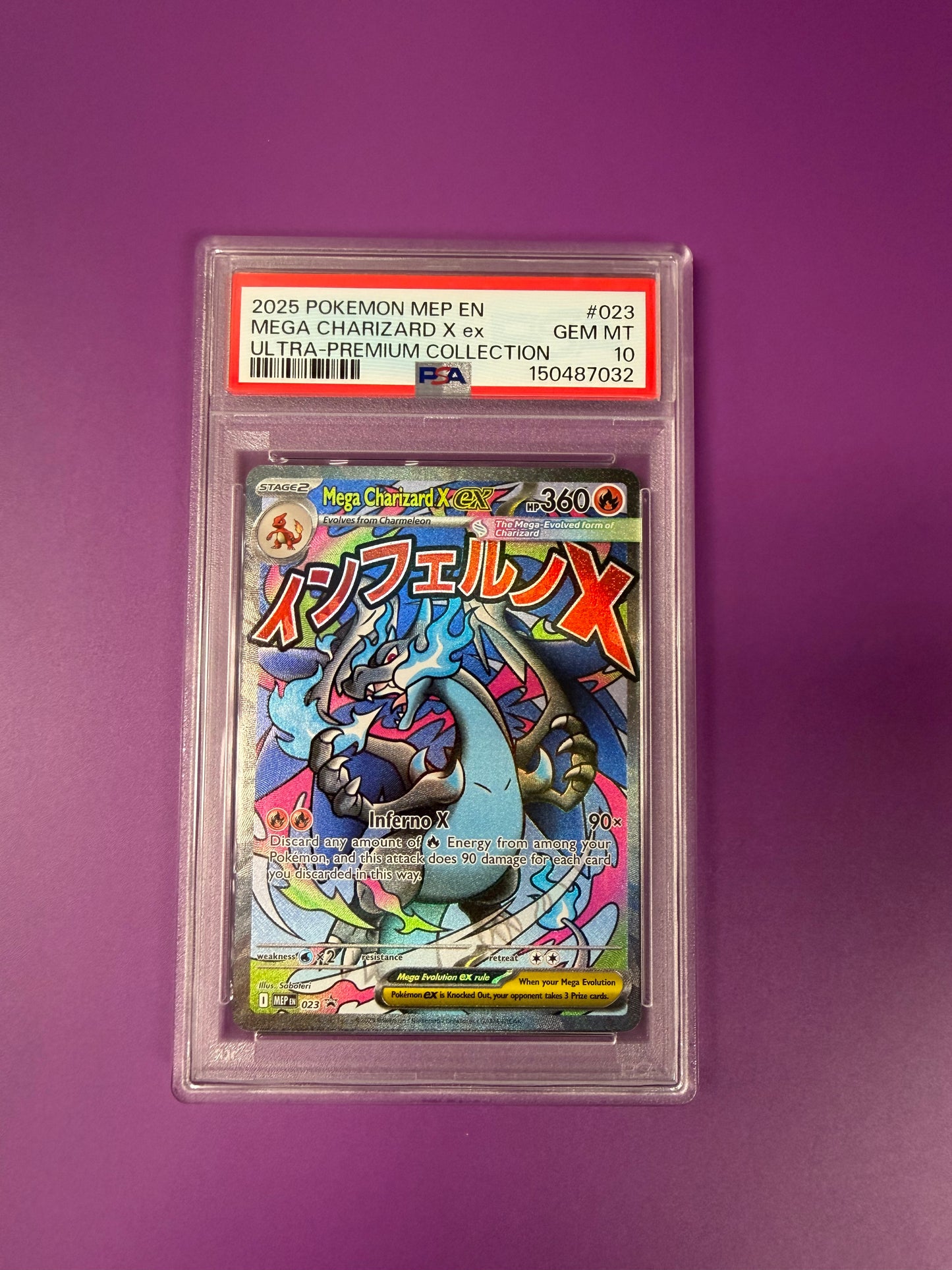 2025 MEGA EVOLUTION PROMO #23 MEGA CHARIZARD X PSA 10 PK1003