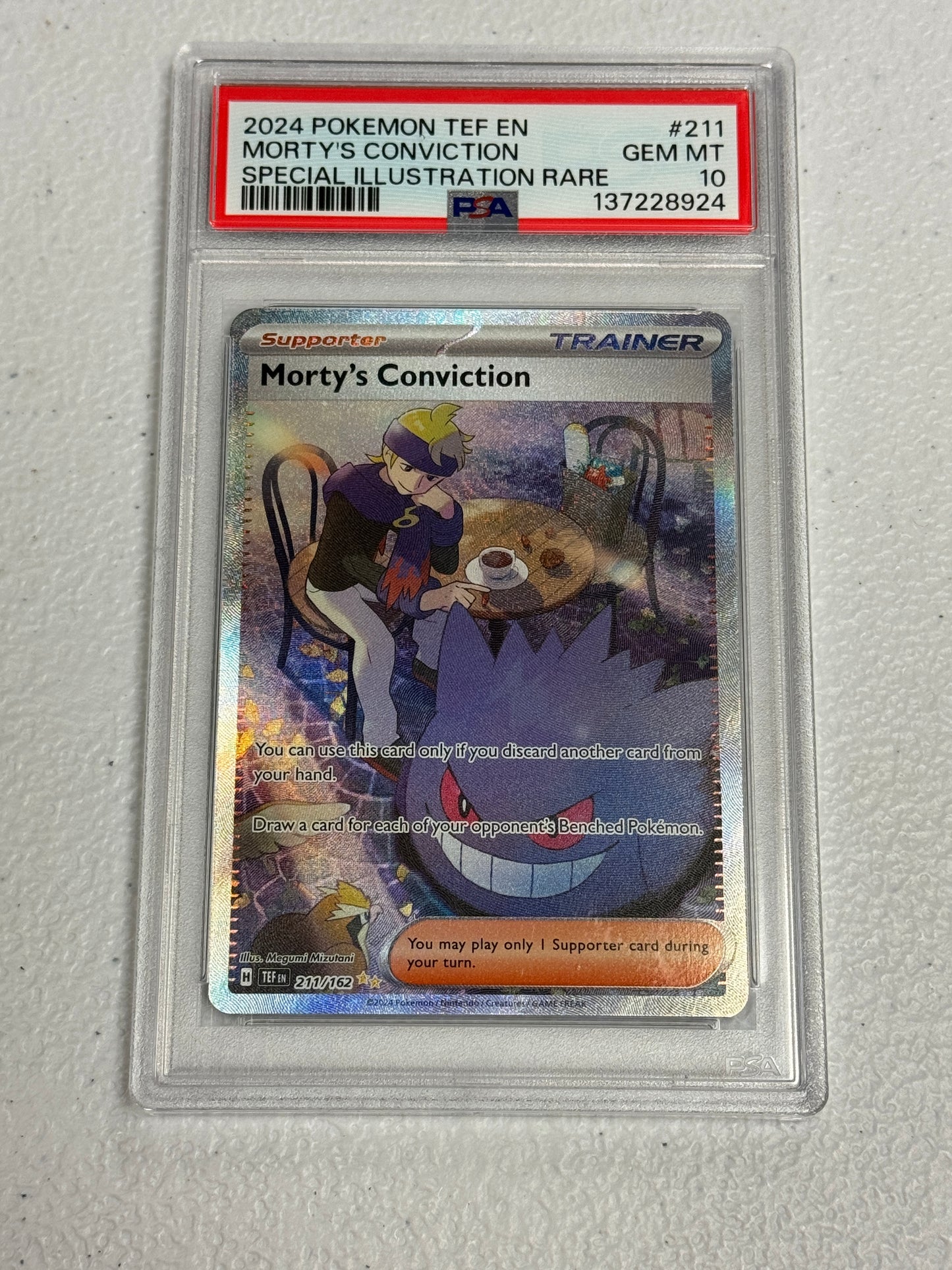 2024 TEMPORAL FORCES MORTY'S CONVICTION #211 PSA 10 PK1027