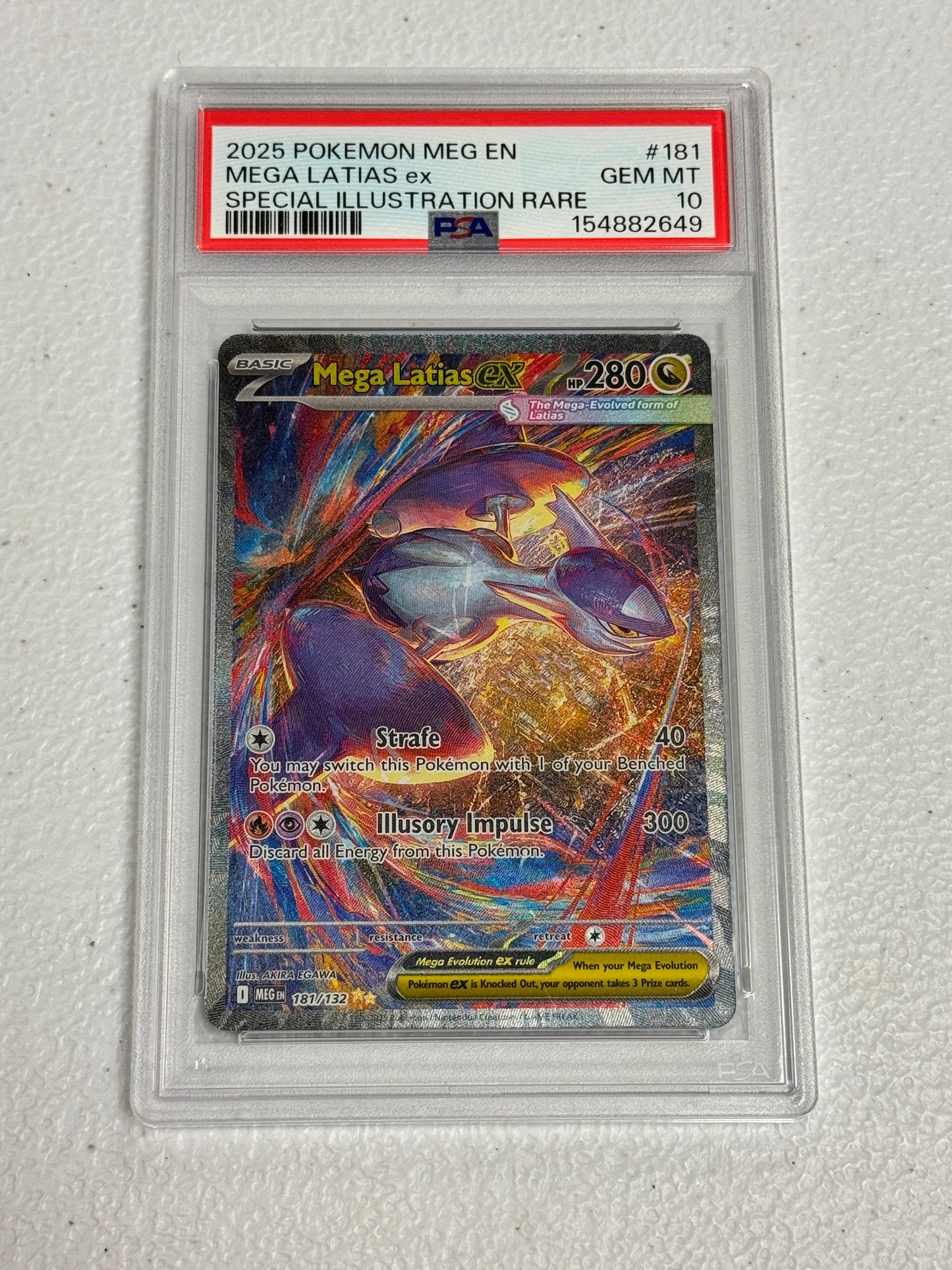 2025 MEGA EVOLATION MEGA LATIAS EX #181 PSA 10 PK1320