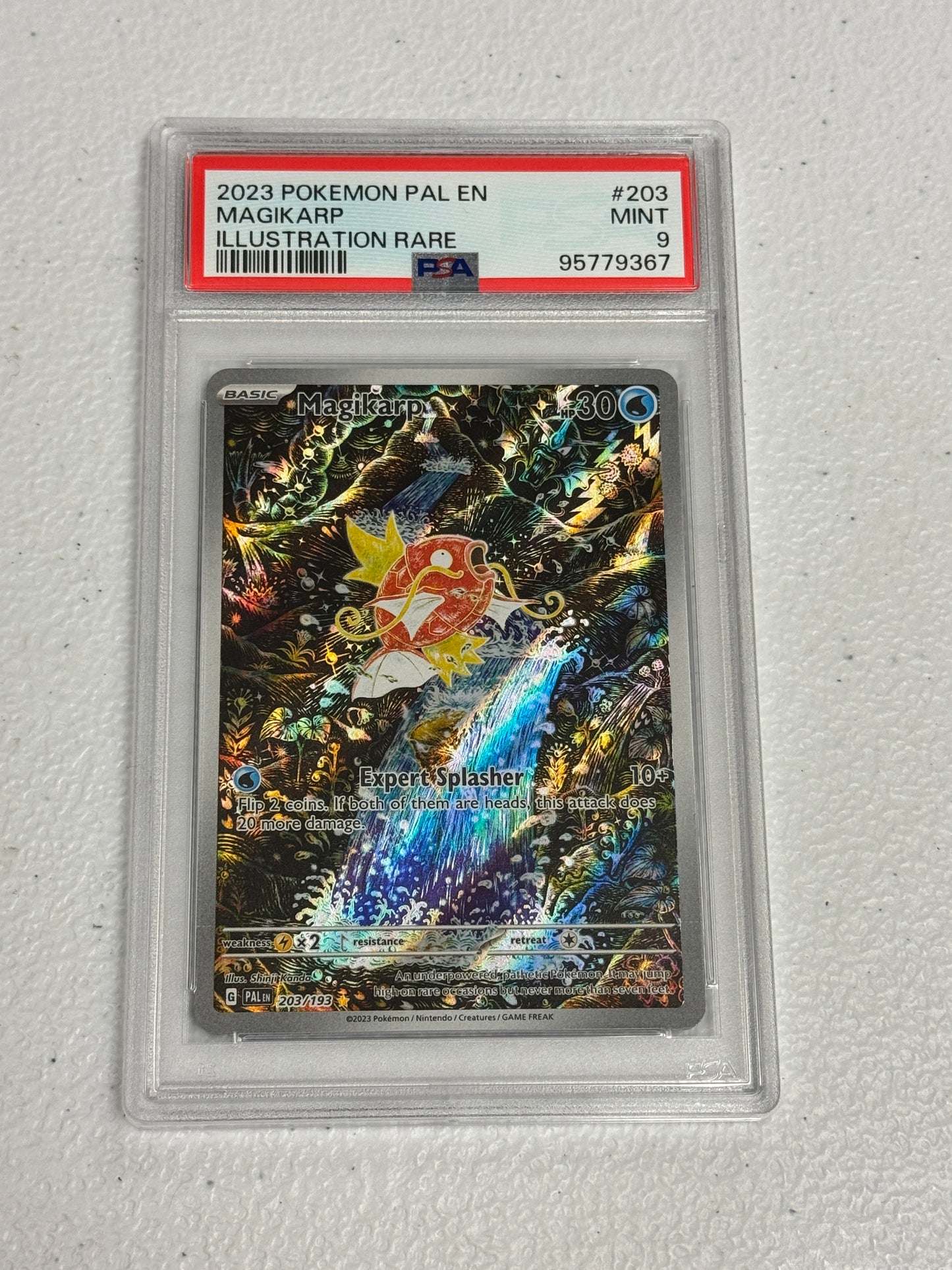 2023 PALDEA EVOLVED MAGIKARP #203 PSA 9 PK1325
