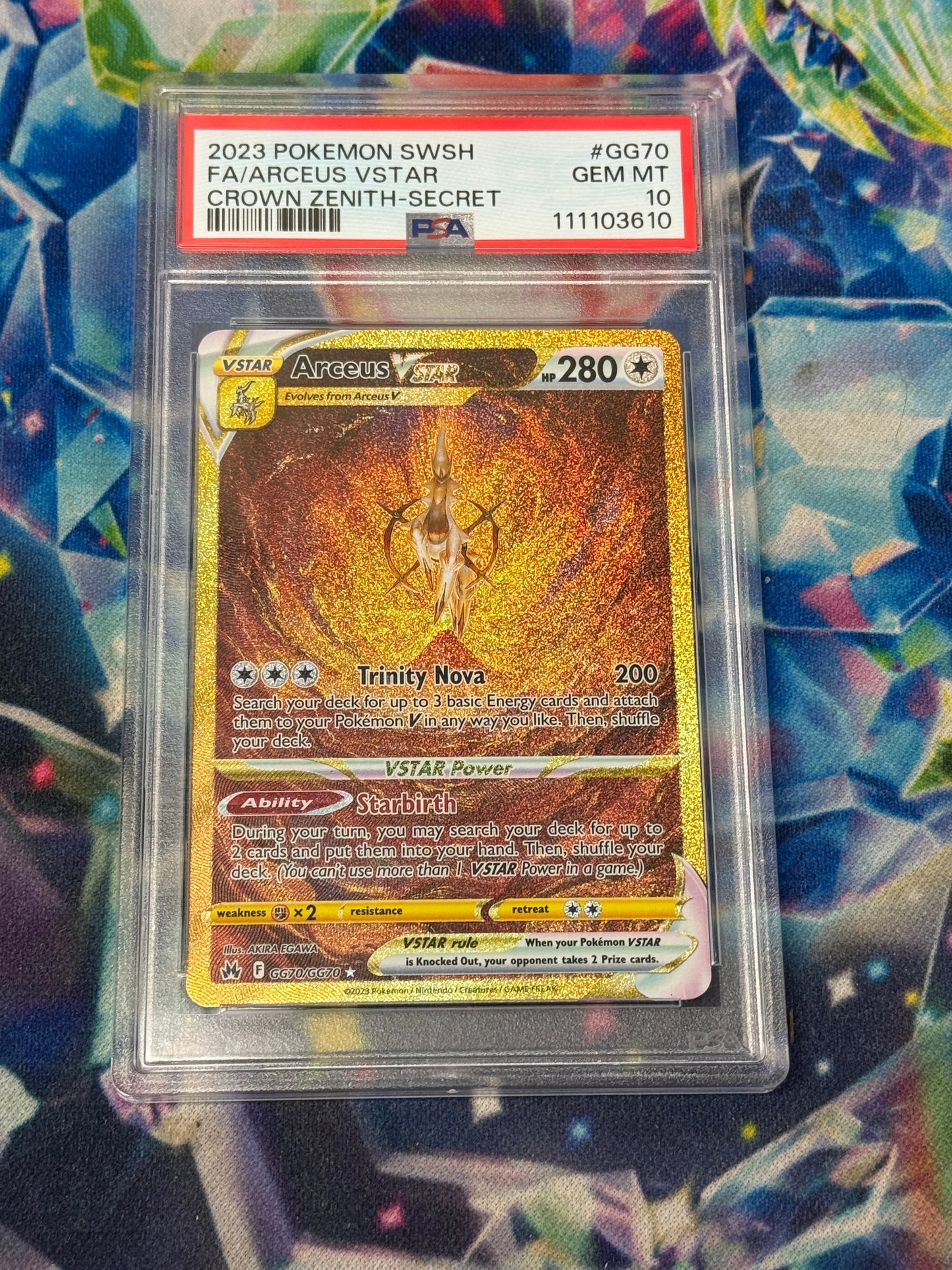 2023 CROWN ZENITH ARCEUS VSTAR #GG70 PSA 10 PK1328