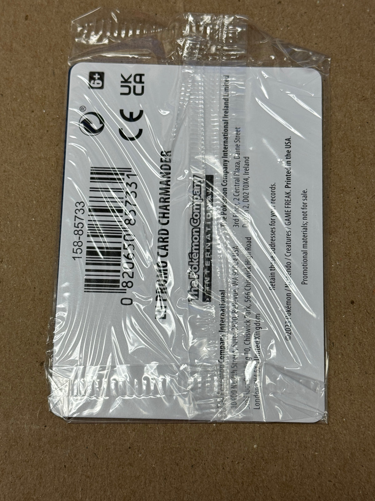 ENGLISH 151 GAMESTOP PROMO CHARMANDER 004/165 RAW SEALED PK1447