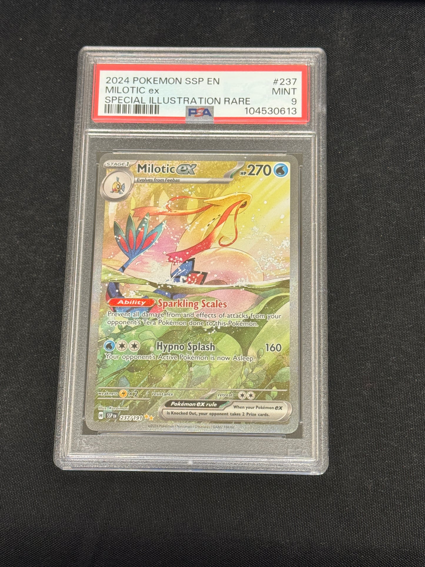 POKEMON SURGING SPARKS MILOTIC ex 237/191 PSA 9 MINT PK826