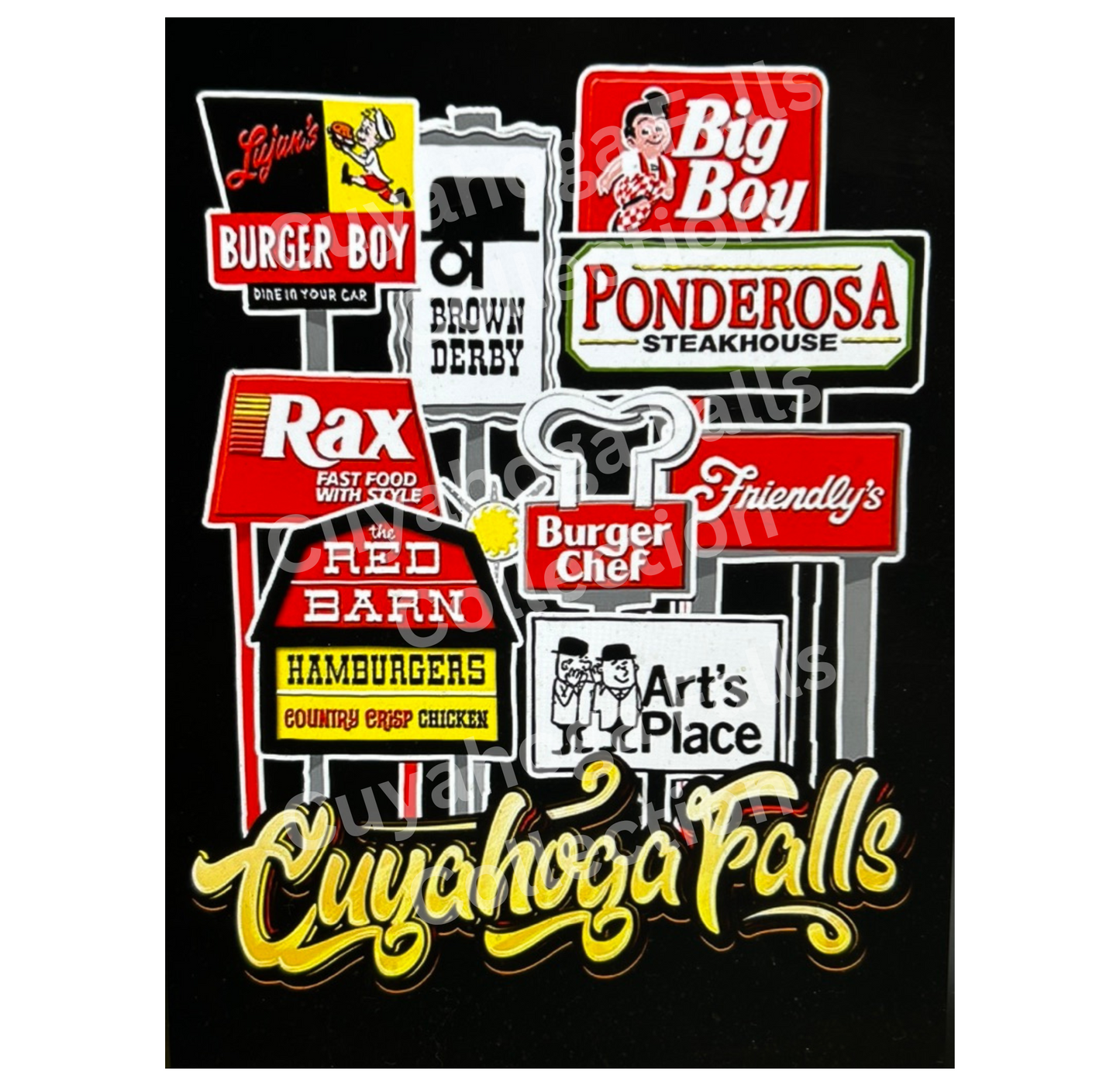 CUYAHOGA FALLS RESTAURANTS HOODIE