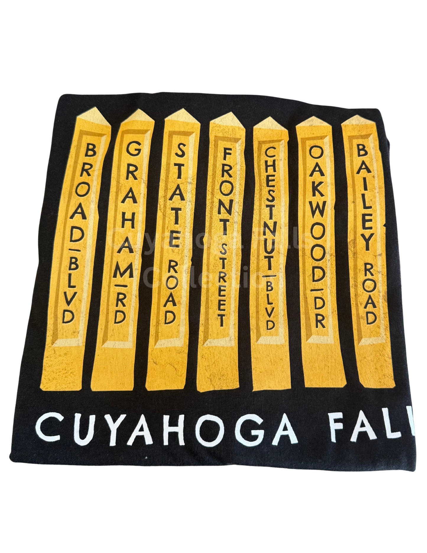CUYAHOGA FALLS STREET SIGNS T-SHIRT. CFO!