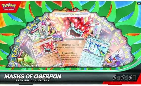 MASKS OF OGERPON PREMIUM COLLECTION. 10 PACKS