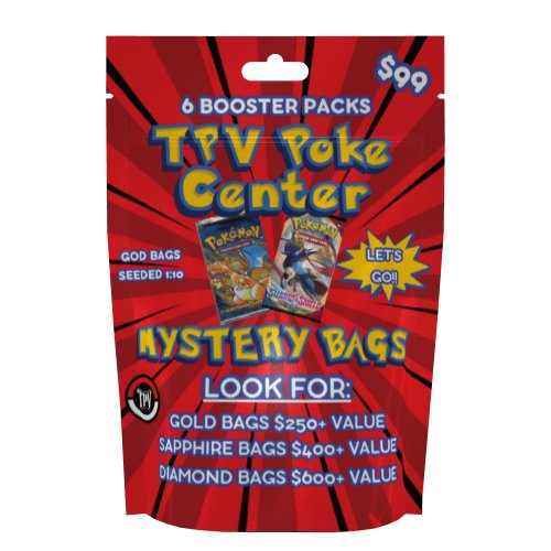 $99 TPV POKE CENTER MYSTERY BAG (6 PACKS) $99 TPV POKE CENTER MYSTERY BAG (6 PACKS)