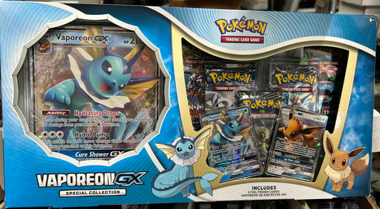 POKEMON VAPOREON GX SPECIAL COLLECTION BOX