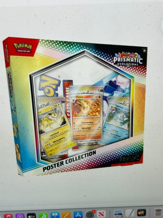 PRISMATIC EVOLUTIONS POSTER COLLECTION.  W/3 PACKS. LIMIT 1