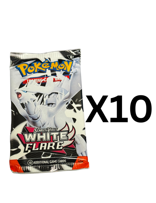 WHITE FLARE 10 COUNT BOOSTER PACK BUNDLE