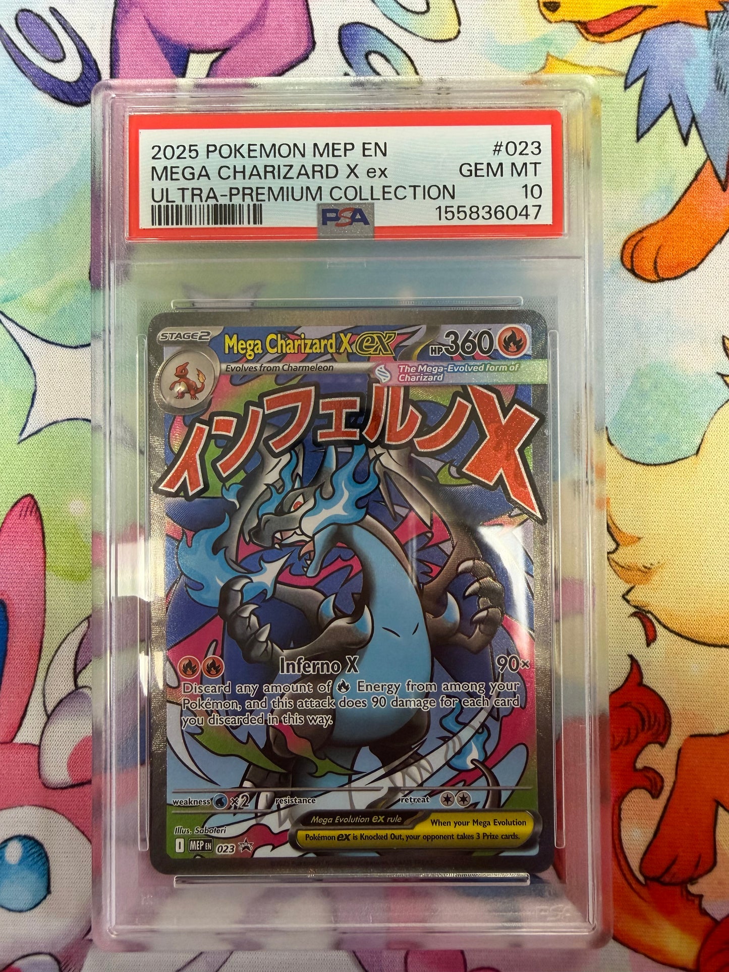 2025  ULTRA PREMIUM COLLECTION PROMO  MEGA CHARIZARD X EX  #23  PSA 10  PK1242