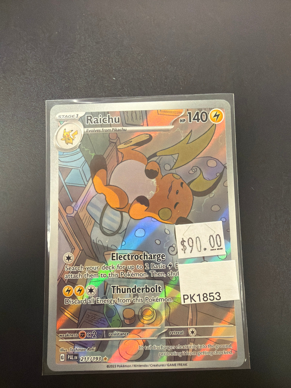PALDEA EVOLVED RAICHU 211/193 RAW PK1853