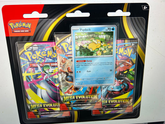 MEGA EVOLUTION SEALED 3-PACK BLISTERS  NEW. LIMIT 3