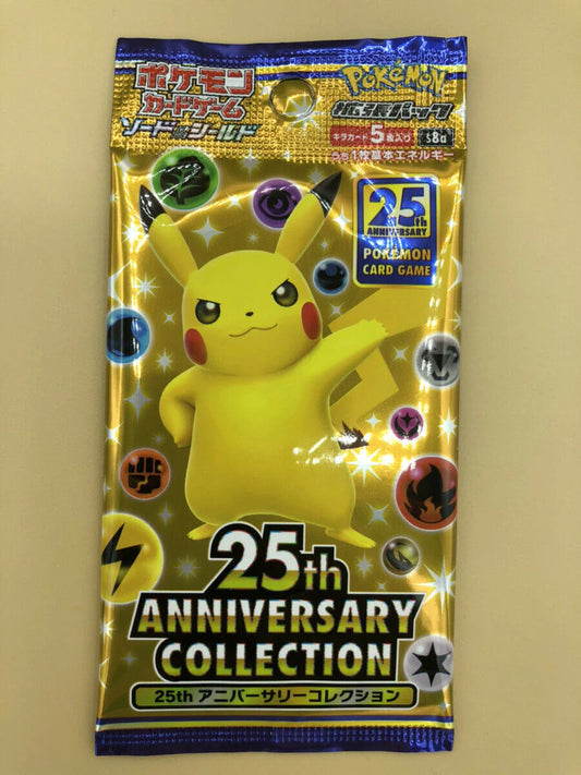 25TH ANNIVERSARY COLLECTION BOOSTER PACK (Japanese 5 Cards)