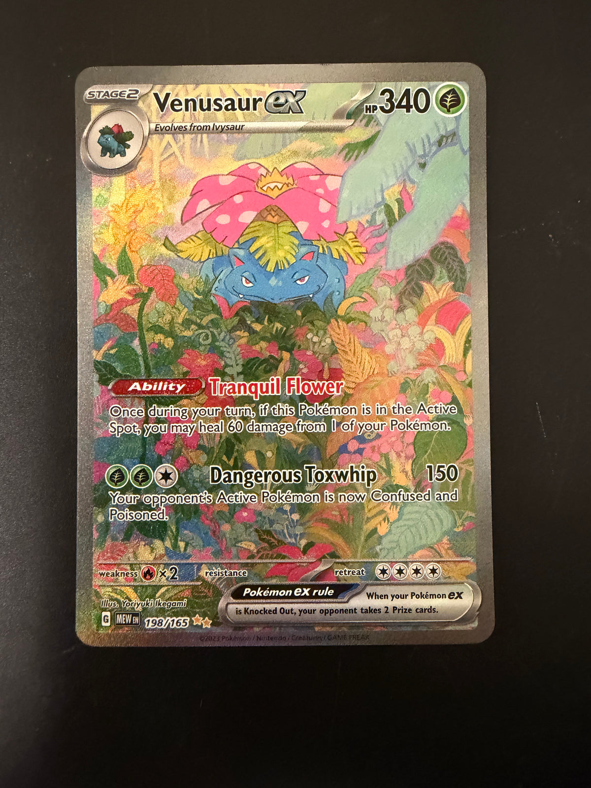 151 VENUSAUR EX 198/165 PK1387