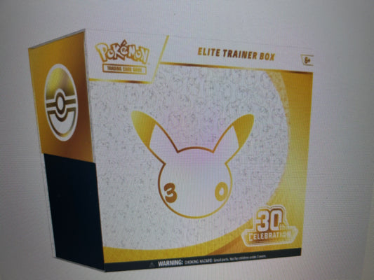 CELEBRATIONS 30TH ANNIVERSARY SEALED ELITE TRAINER BOX. LIMIT 3    RELEASE 9/16