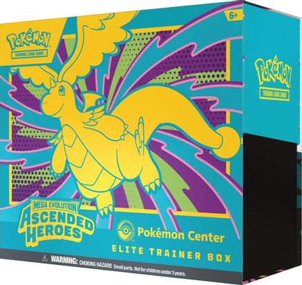 ASCENDED HEROES SEALED POKEMON CENTER ELITE TRAINER BOX  **DAILY DEAL**