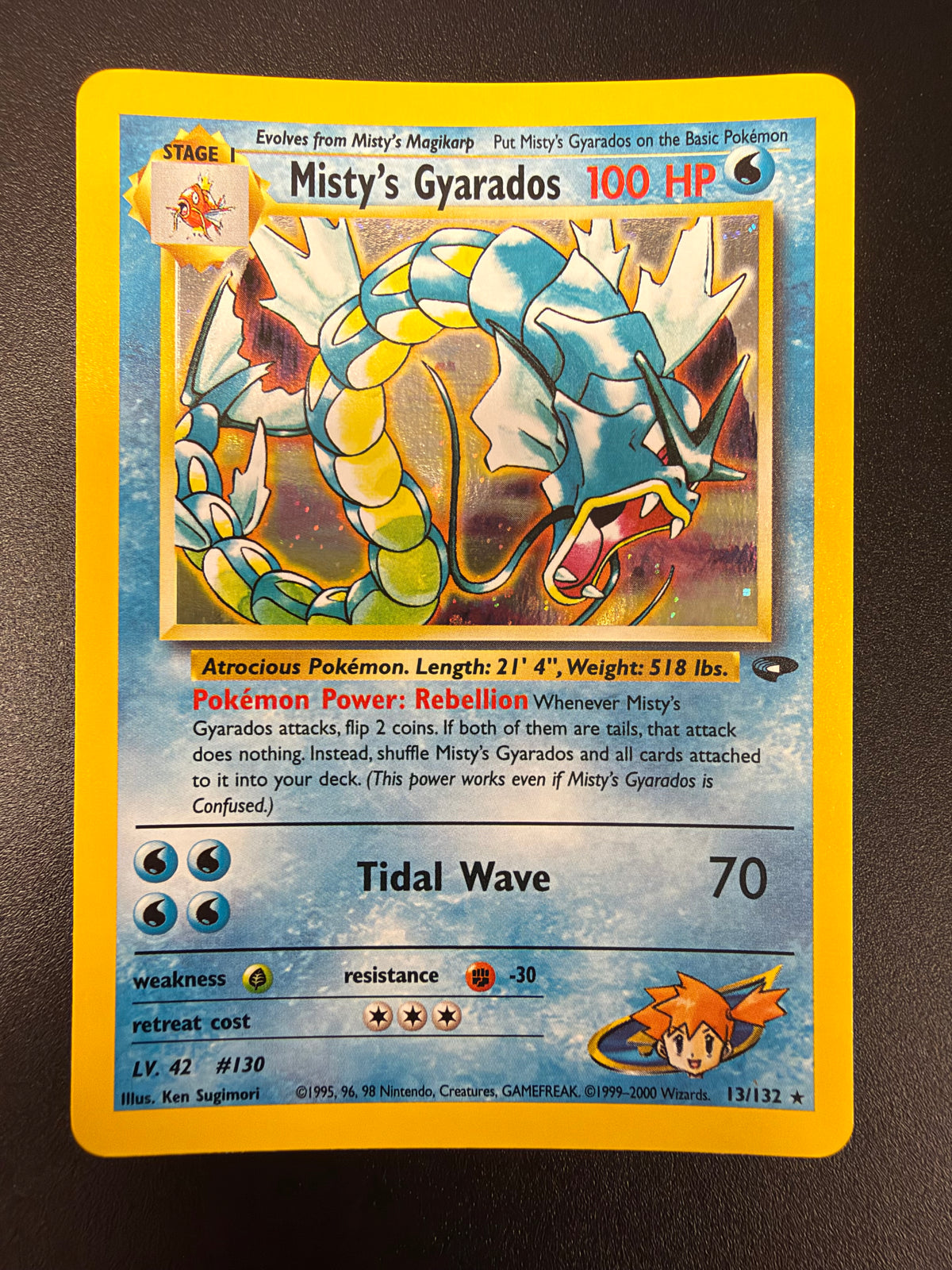 GYM CHALLENGE MISTY'S GYARADOS 13/132 RAW PK1471