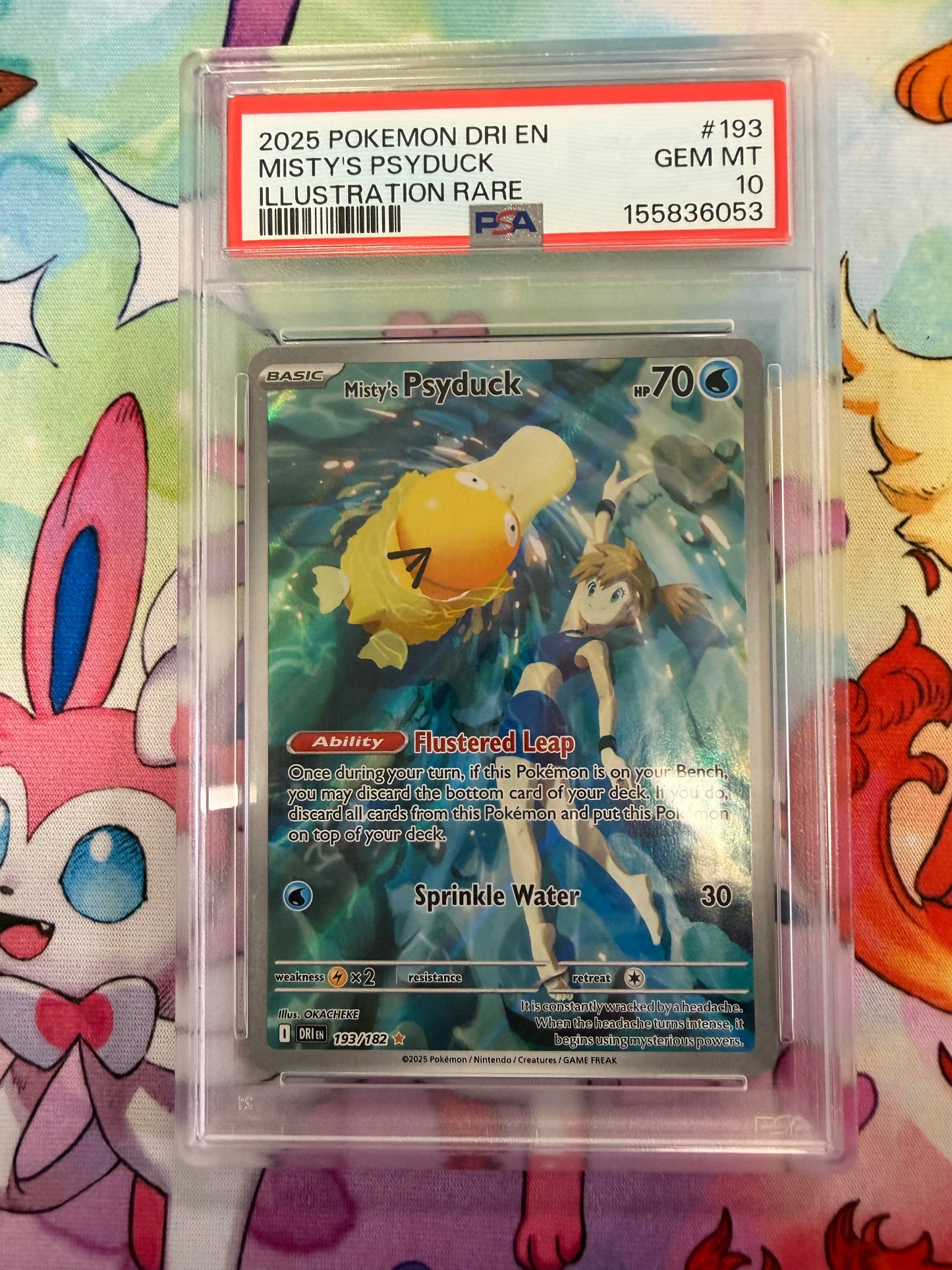 2025  DESTINED RIVALS MISTYS PSYDUCK  #193  PSA 10  PK1228