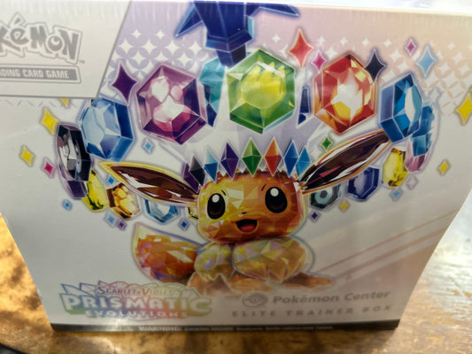 PRISMATIC EVOLUTIONS POKEMON CENTER ELITE TRAINER BOX