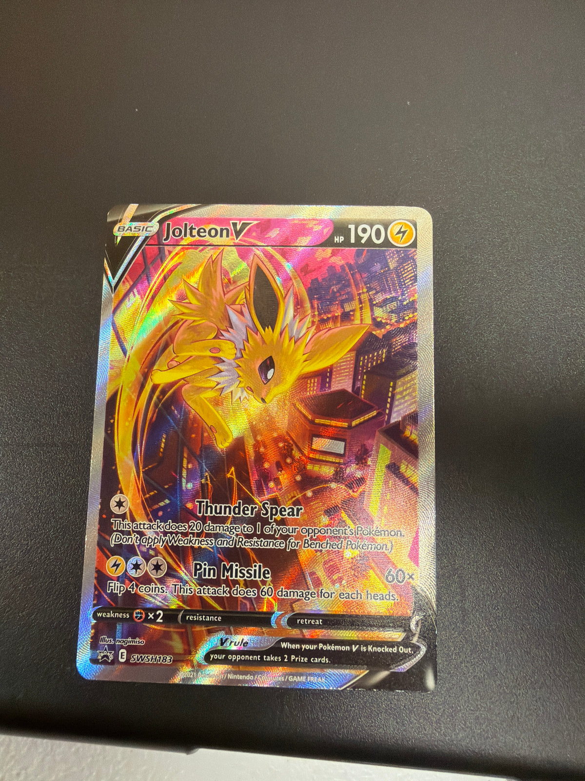 BLACK STAR PROMO JOLTEON V SWSH183 *PK1764* RAW