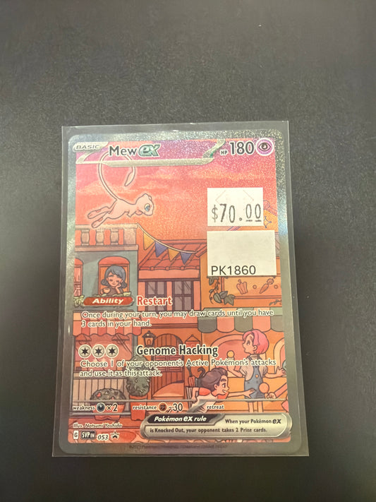 BLACK STAR PROMO MEW EX 53 RAW PK1860