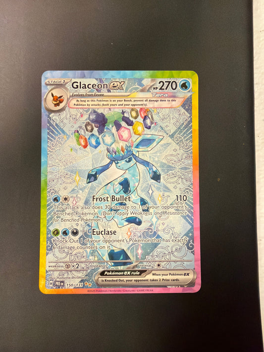 Prismatic Evolutions Glaceon Ex 150/131 *PK1556*