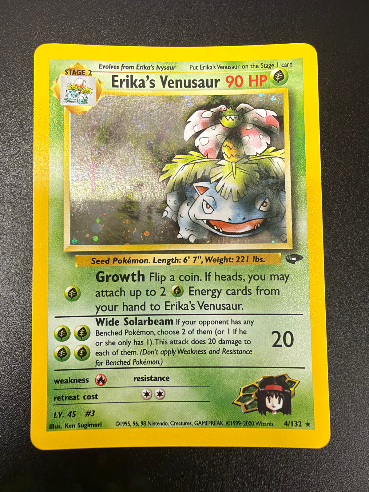 GYM CHALLENGE ERIKAS VENUSAUR 4/132 RAW PK1475
