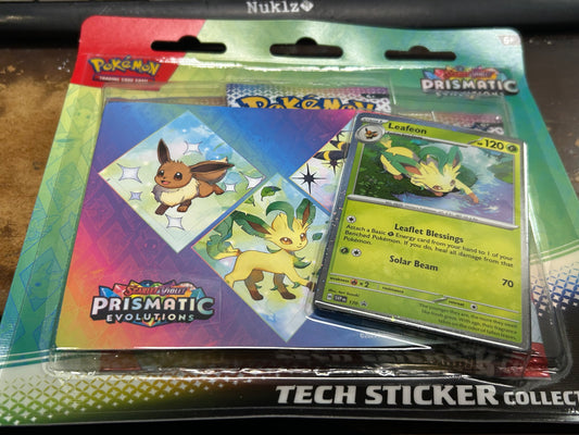PRISMATIC EVOLUTIONS TECH STICKER BLISTER PACK. 3 PACKS