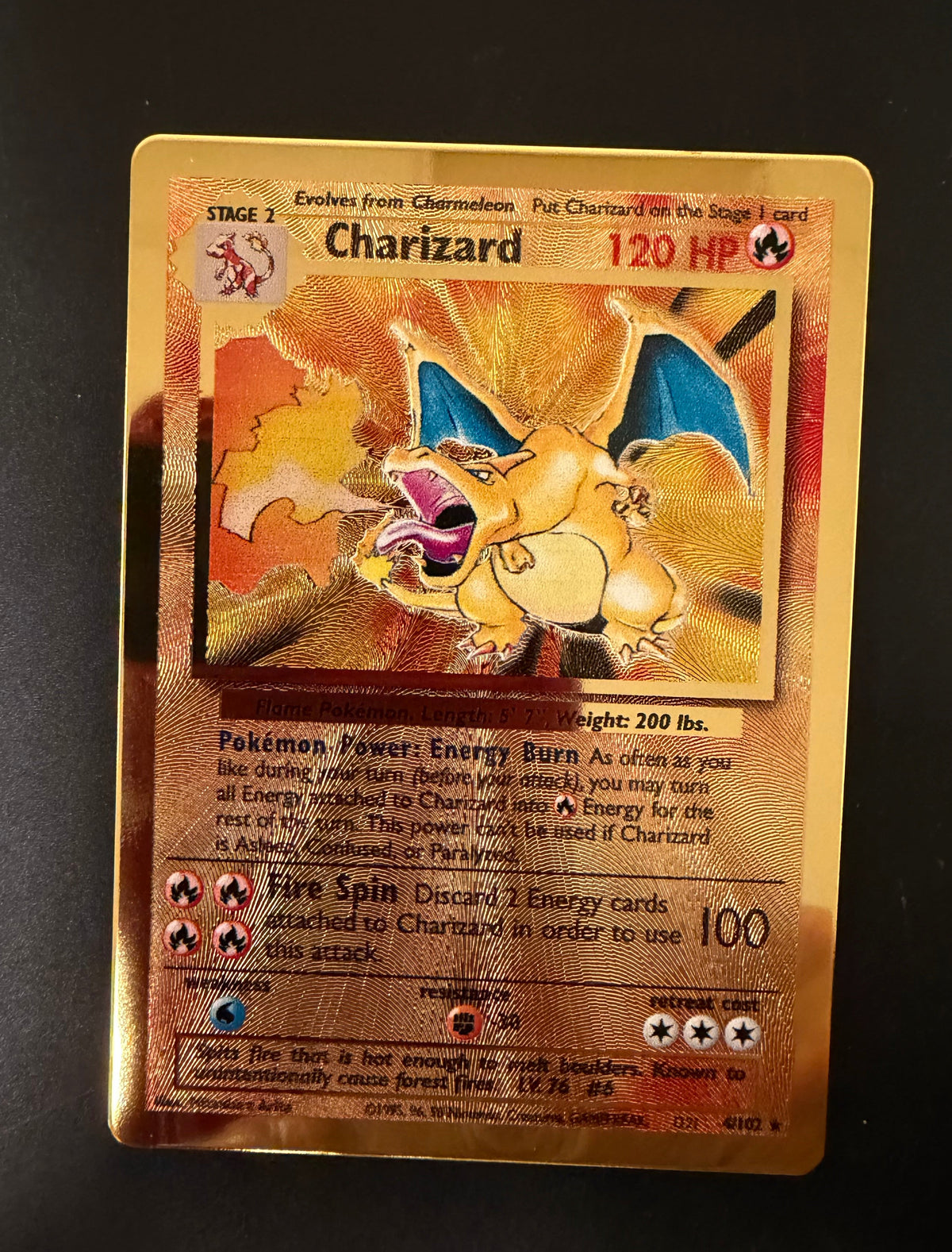 CELEBRATIONS UPC GOLD PLATED CHARIZARD PROMO PK1383