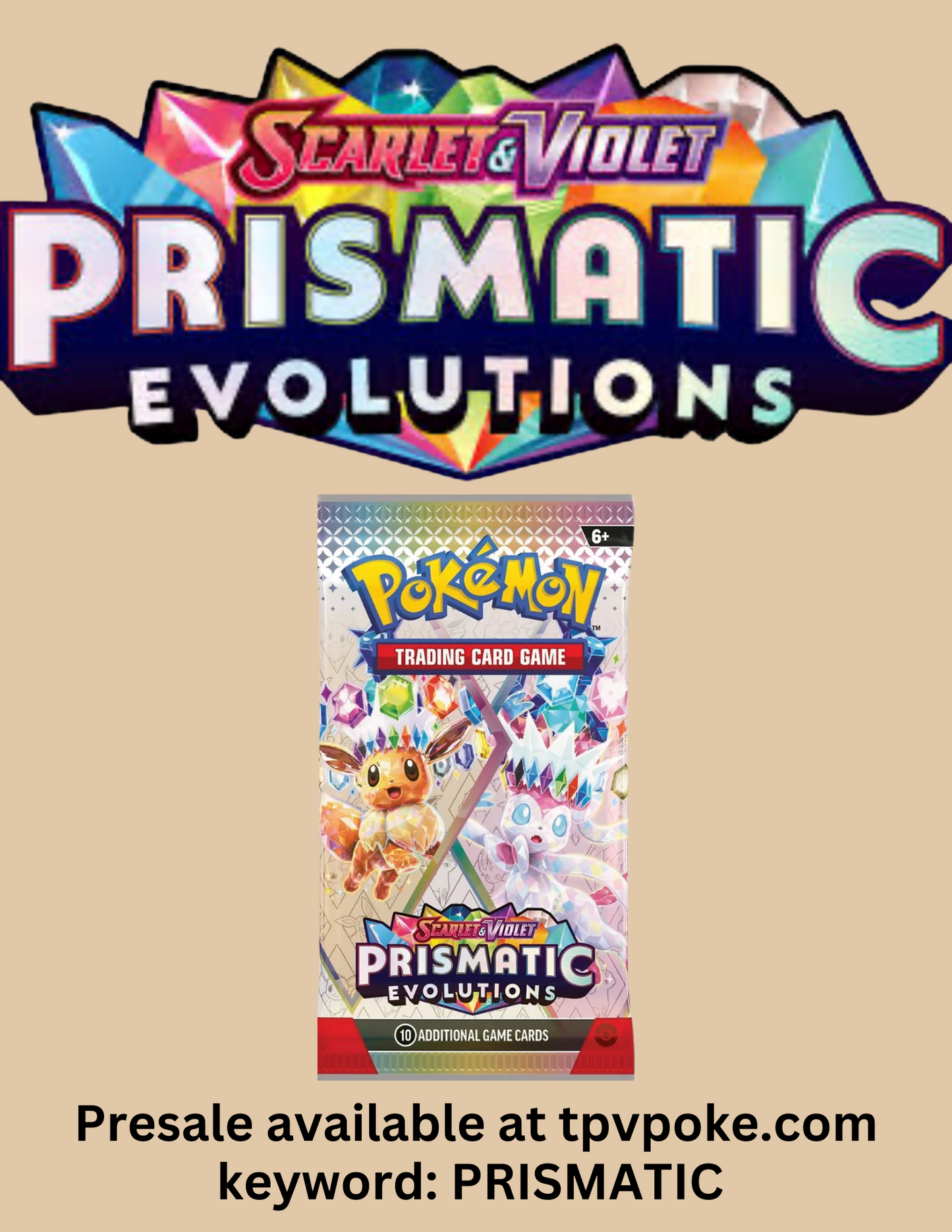 PRISMATIC EVOLUTIONS SEALED BOOSTER PACK