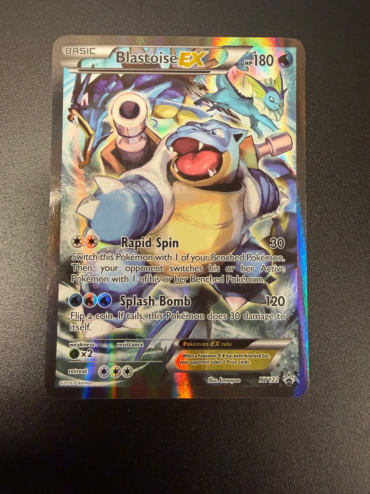 BLACK STAR PROMO BLASTOISE EX XY122 PK1753 RAW