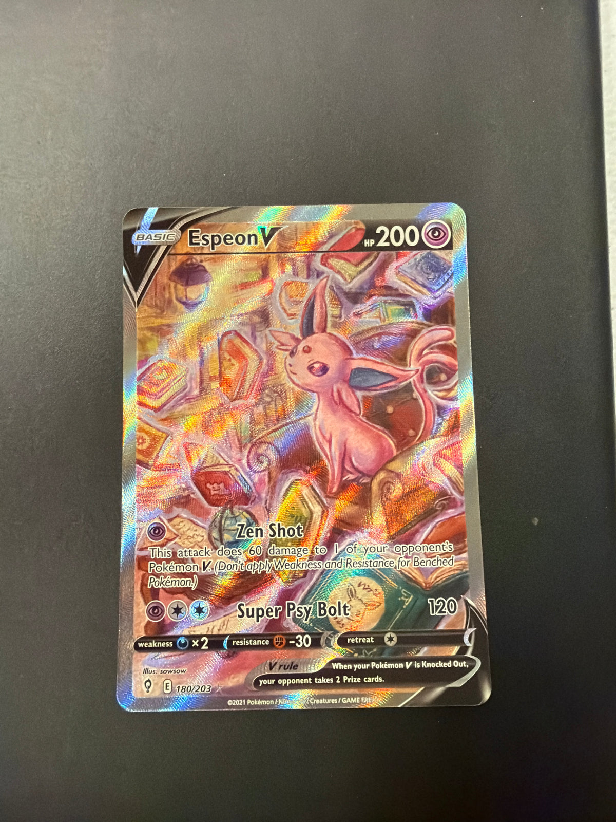 Evolving Skies Espeon V 180/203 *PK1551*