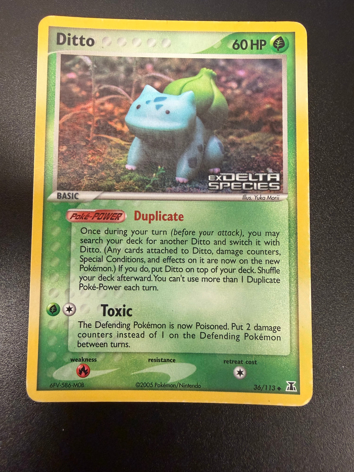 DELTA SPECIES DITTO BULBASAUR REVERSE HOLO 36/113 PK1746