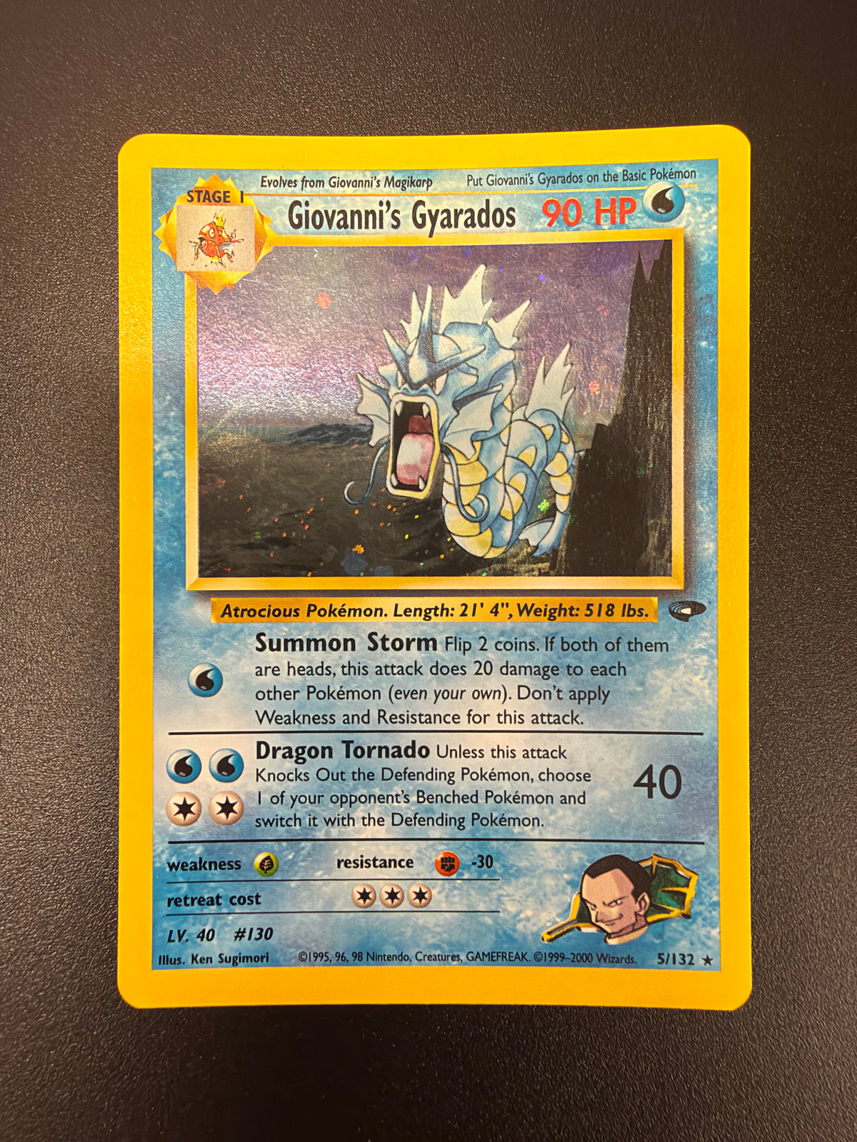 GYM CHALLENGE GIOVANNI'S GYARADOS 5/132 RAW PK1479