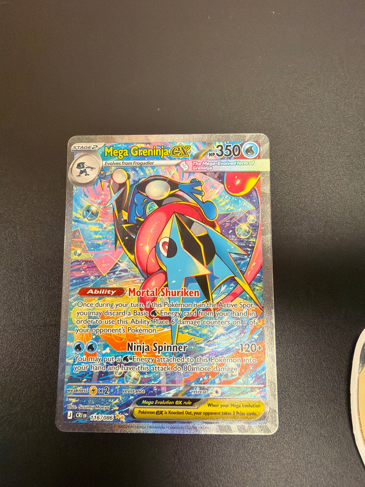 CHAOS RISING MEGA GRENINJA EX 116/086 PK1761 RAW