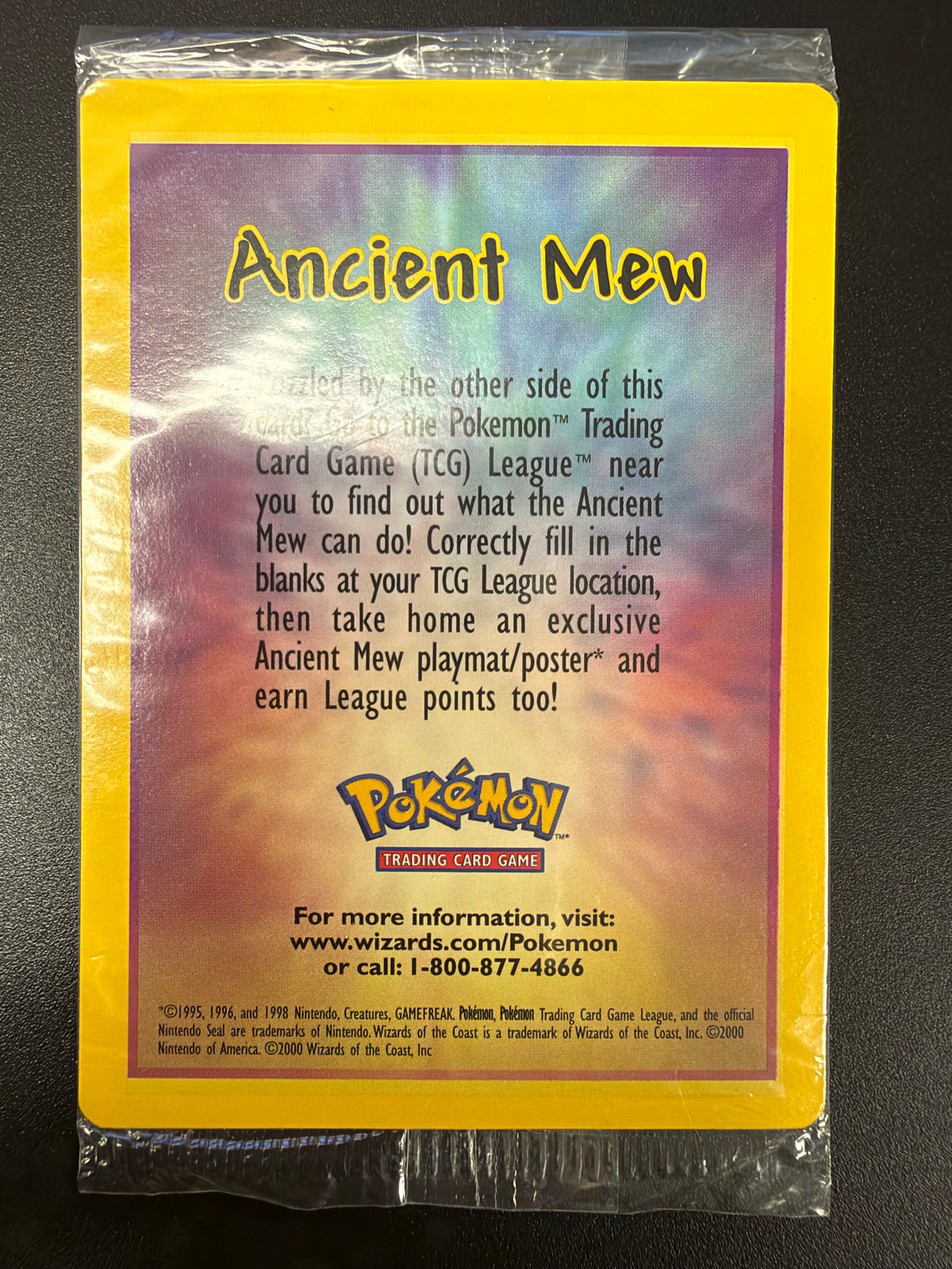 SEALED BLACK STAR PROMO ANCIENT MEW RAW PK1466